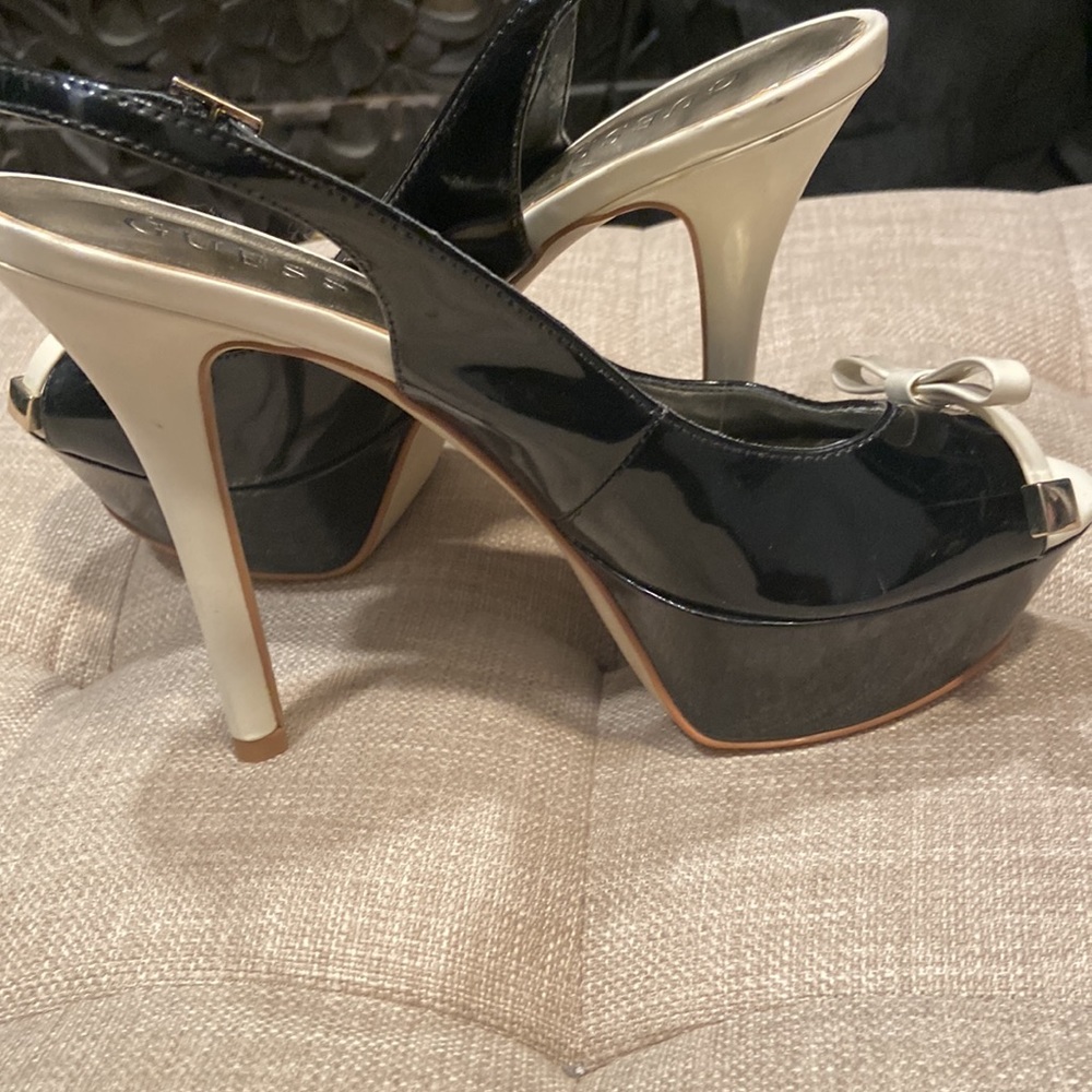 Guess platform high heel shoe